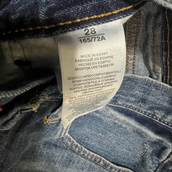 Polo Ralph Lauren Blue Low Rise Y2K Denim Shorts Size 28 - Picture 3 of 10